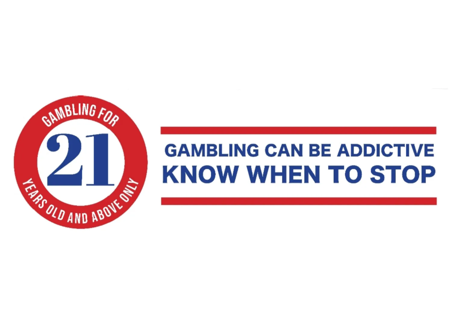 负责任博彩21岁年龄限制标识